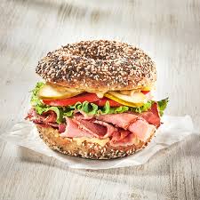 Everything Pastrami Bagel Sandwich Image 1